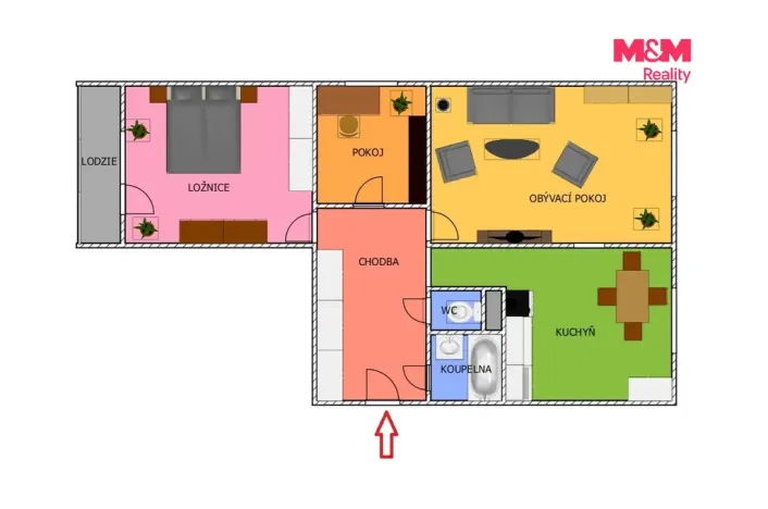 Prodej bytu 3+1, Kamenický Šenov, Pískovec I, 72 m2