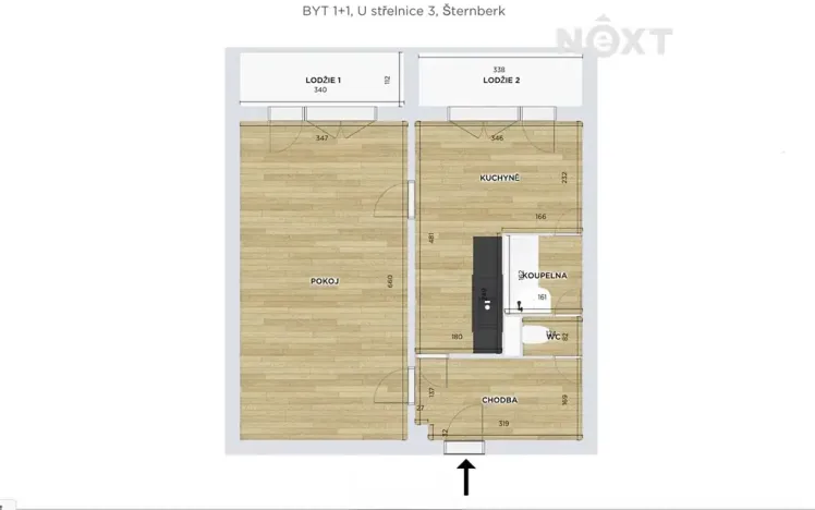 Prodej bytu 1+1, Šternberk, U Střelnice, 45 m2