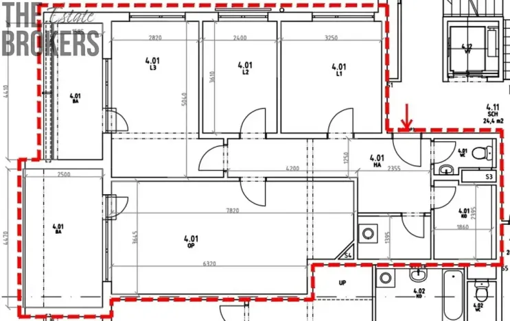 Pronájem bytu 4+kk, Praha - Čakovice, Schoellerova, 102 m2