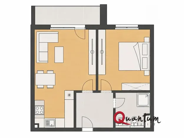 Pronájem bytu 2+kk, Praha - Hrdlořezy, V třešňovce, 46 m2