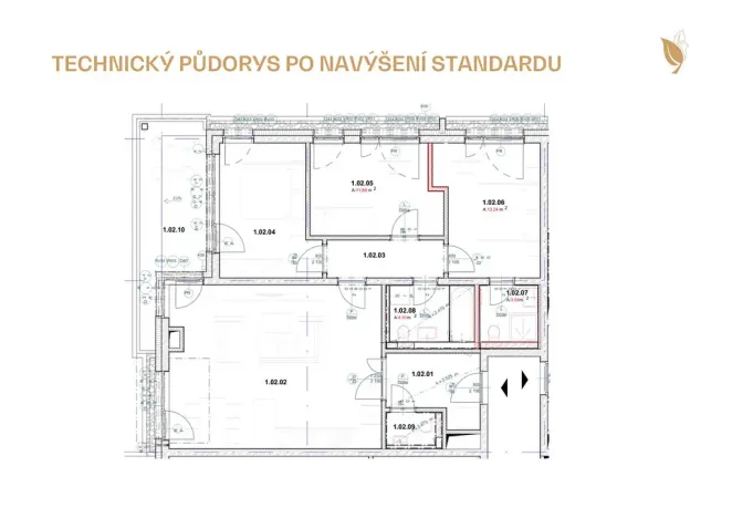Prodej bytu 4+kk, Praha - Dolní Chabry, Krbická, 101 m2
