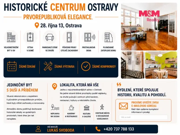 Prodej bytu 3+kk, Ostrava - Moravská Ostrava, 28. října, 83 m2