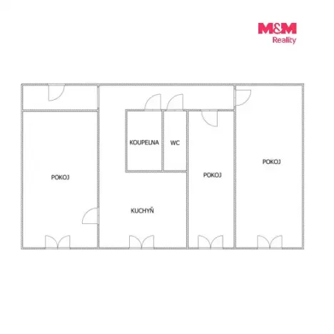 Prodej bytu 3+1, Ústí nad Labem - Mojžíř, Jindřicha Plachty, 79 m2