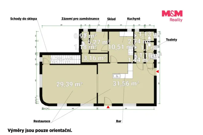 Pronájem obchodního prostoru, Plzeň - Lobzy, Petřínská, 88 m2