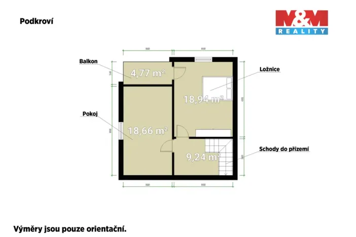 Prodej rodinného domu, Loděnice - Jánská, Horní, 105 m2