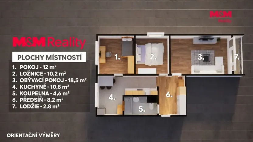 Prodej bytu 3+1, Ústí nad Labem - Ústí nad Labem-centrum, SNP, 62 m2