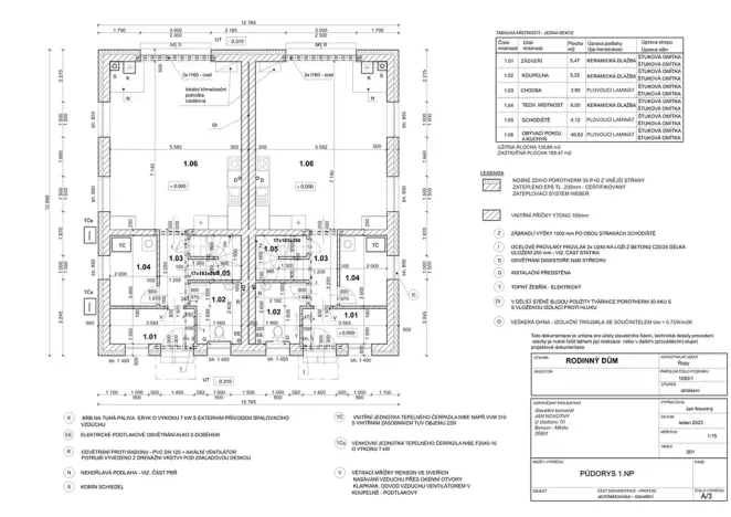 Prodej bytu 4+kk, Praha - Řepy, Otlíkovská, 125 m2