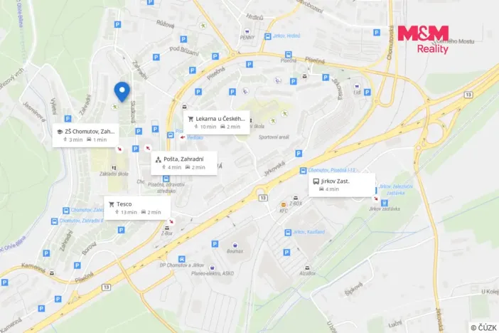 Prodej bytu 2+1, Chomutov, Skalková, 61 m2