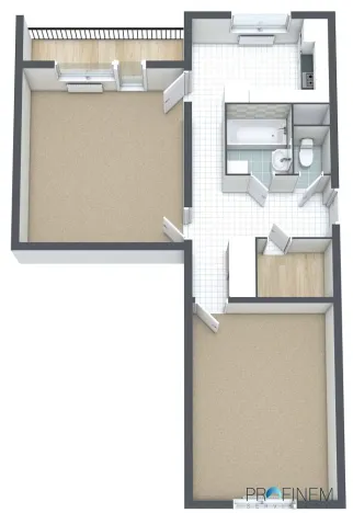 Pronájem bytu 2+1, Česká Třebová - Lhotka, 64 m2