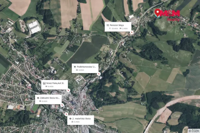 Prodej pozemku pro bydlení, Nová Paka - Vrchovina, 1923 m2