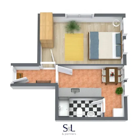 Pronájem bytu 1+1, Liberec, Klostermannova, 44 m2