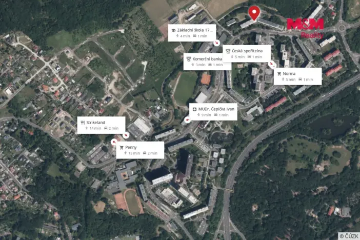 Prodej bytu 1+1, Chomutov, 17. listopadu, 36 m2