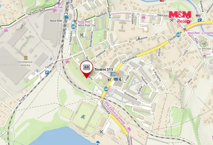 Pronájem bytu 2+1, Nová Role, Tovární, 60 m2