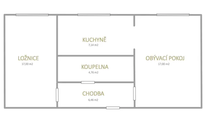 Prodej bytu 2+1, Most, tř. Budovatelů, 52 m2