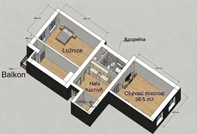 Pronájem bytu 3+1, Brno, Hlinky, 85 m2