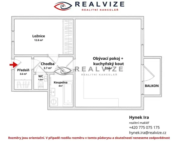 Prodej bytu 2+kk, České Budějovice, J. Š. Baara, 58 m2