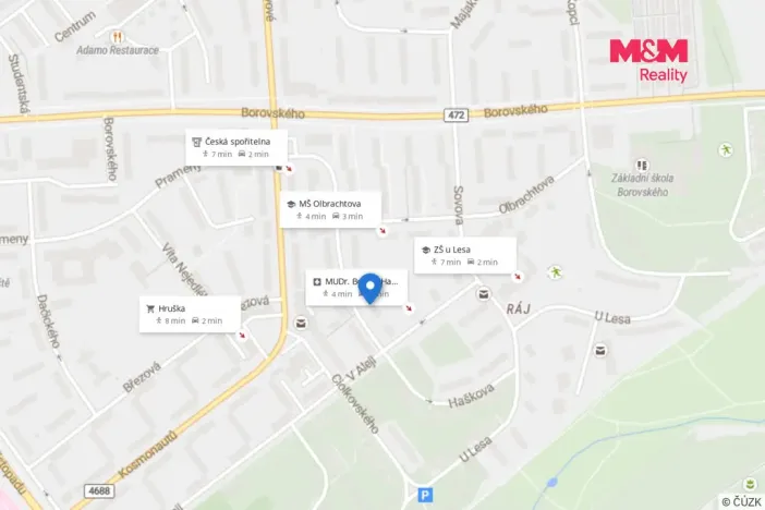Prodej bytu 2+1, Karviná - Ráj, Haškova, 54 m2