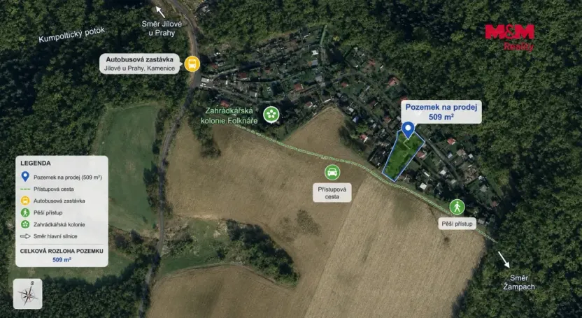 Prodej zahrady, Děčín - Děčín XXVIII-Folknáře, 509 m2