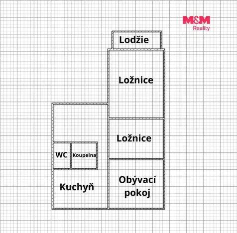 Pronájem bytu 3+1, Kolín - Kolín II, Masarykova, 56 m2