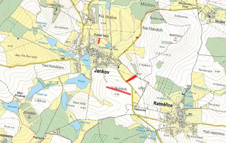 Prodej pole, Jankov, 15336 m2