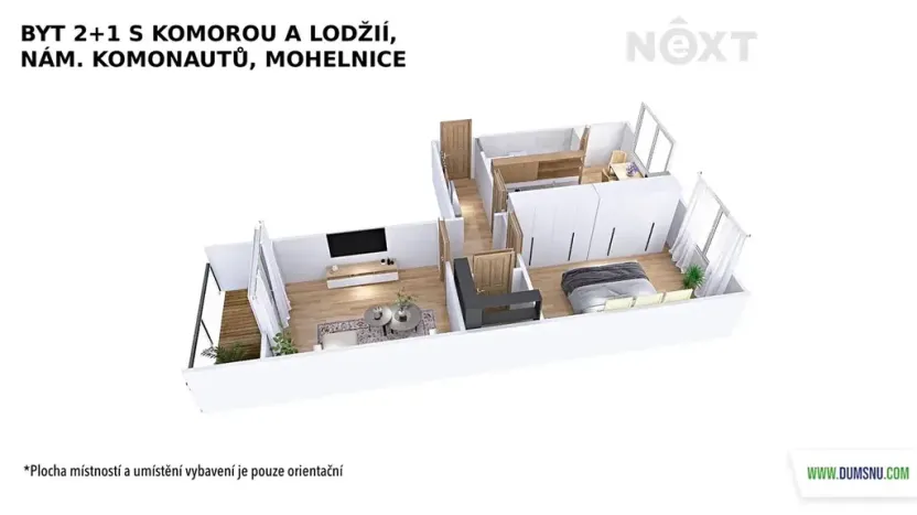 Prodej bytu 2+1, Mohelnice, nám. Kosmonautů, 56 m2