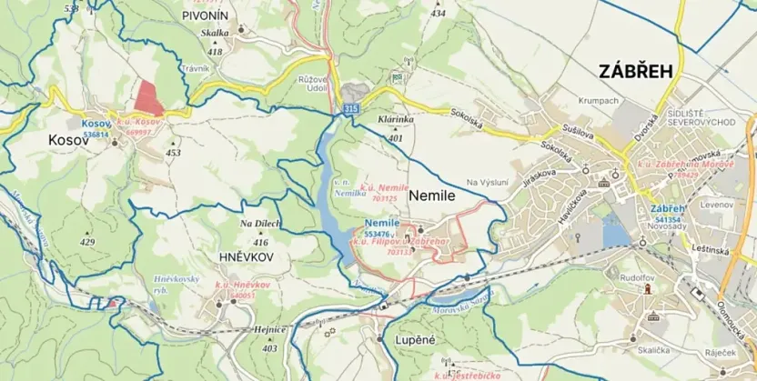 Prodej pozemku pro bydlení, Kosov, 11344 m2
