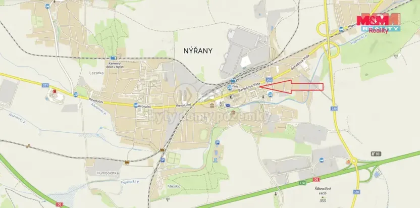 Pronájem bytu 3+1, Nýřany, Benešova třída, 68 m2