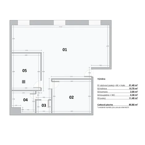 Prodej atypického bytu, Praha - Troja, Povltavská, 86 m2