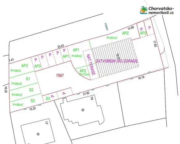 Prodej bytu 3+kk, Stara Novalja, Chorvatsko, 58 m2