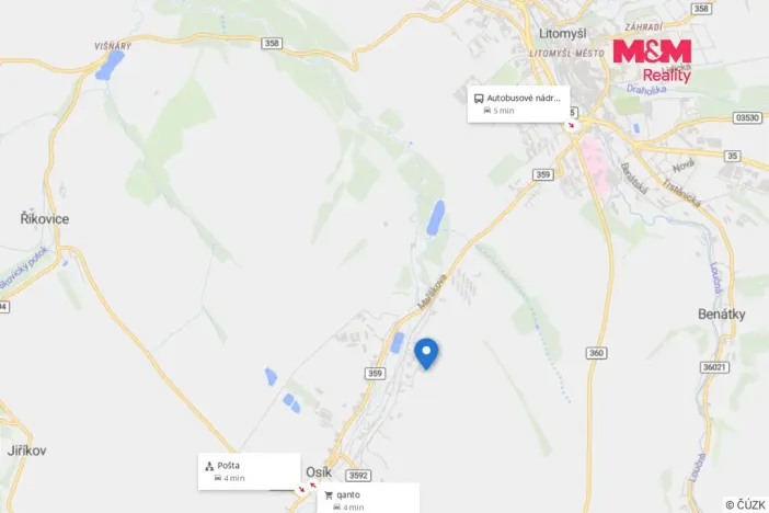 Pronájem skladu, Osík, 940 m2