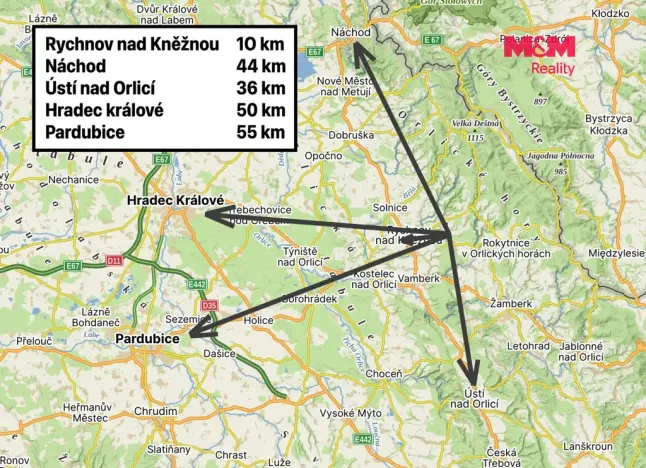 Pronájem zahrady, Liberk - Bělá, 1375 m2