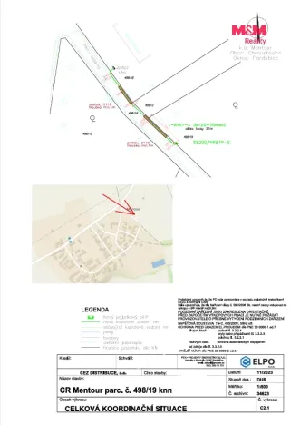 Prodej pozemku pro bydlení, Chroustovice - Mentour, 1596 m2