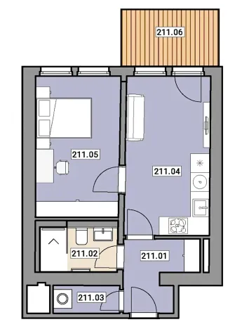 Prodej bytu 2+kk, Praha - Zbraslav, Elišky Přemyslovny, 40 m2