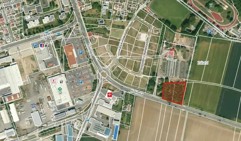 Prodej komerčního pozemku, Nymburk, 3893 m2