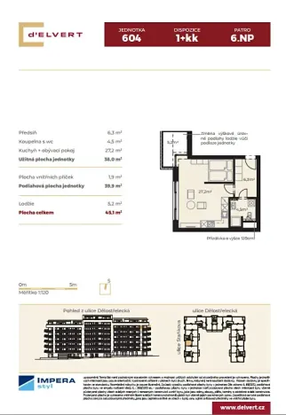 Prodej bytu 1+kk, Brno, Staňkova, 39 m2