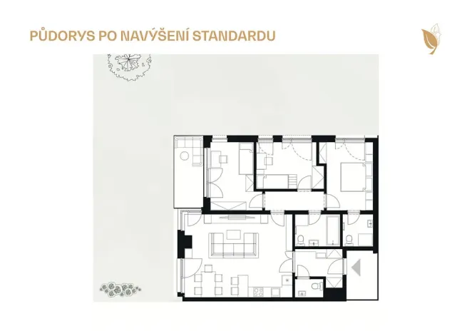 Prodej bytu 4+kk, Praha - Dolní Chabry, Milana Kadlece, 101 m2