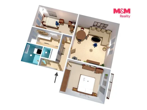 Prodej bytu 3+1, Chotěšice, 74 m2