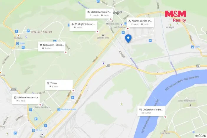 Prodej bytu 1+1, Ústí nad Labem - Mojžíř, Jindřicha Plachty, 35 m2