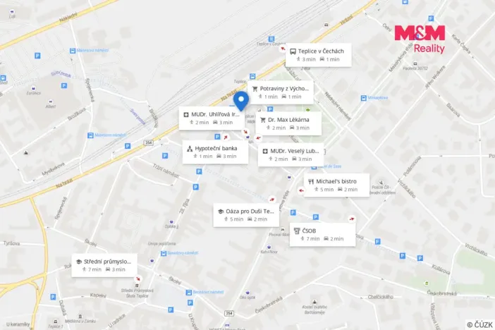 Pronájem bytu 2+1, Teplice, 28. října, 67 m2