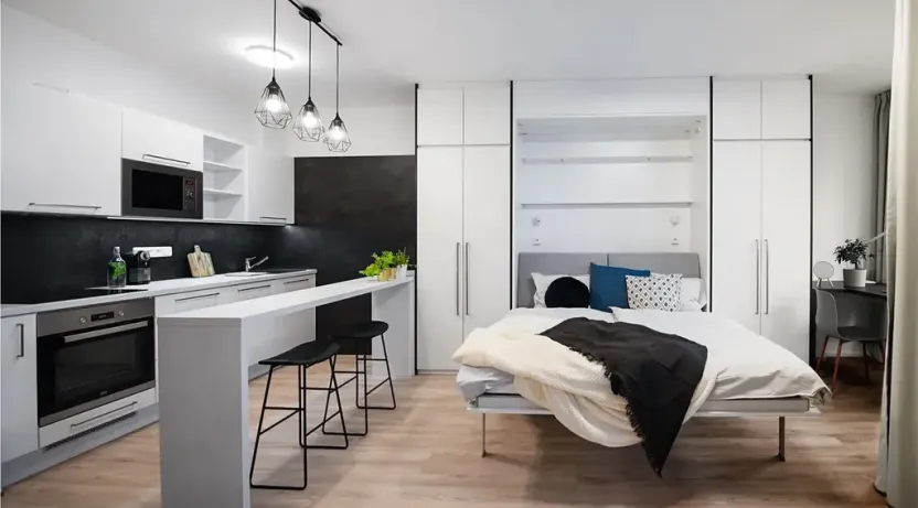 Pronájem bytu 1+kk, Praha - Hlubočepy, Vítové, 33 m2