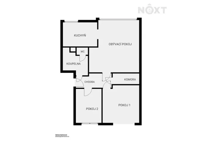 Prodej bytu 3+1, Jaroměř, Smetanova, 72 m2