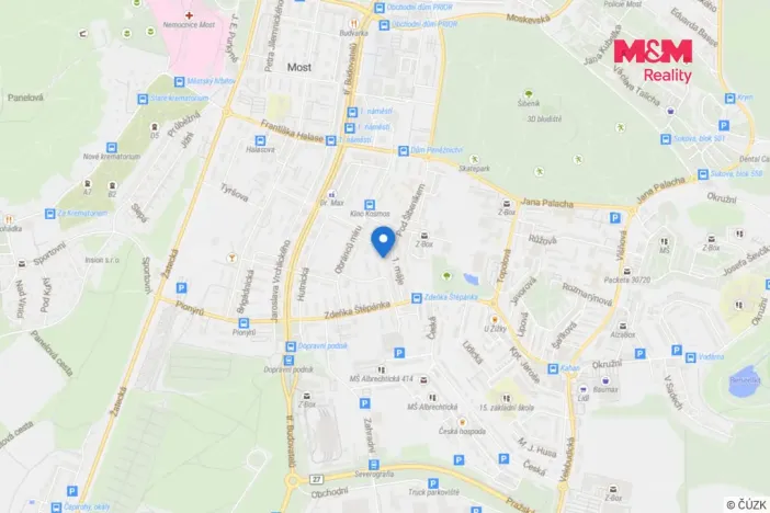 Pronájem bytu 2+1, Most, 1. máje, 56 m2