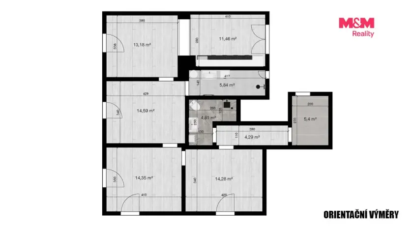 Pronájem bytu 4+kk, Jablonec nad Nisou - Mšeno nad Nisou, U Přehrady, 90 m2