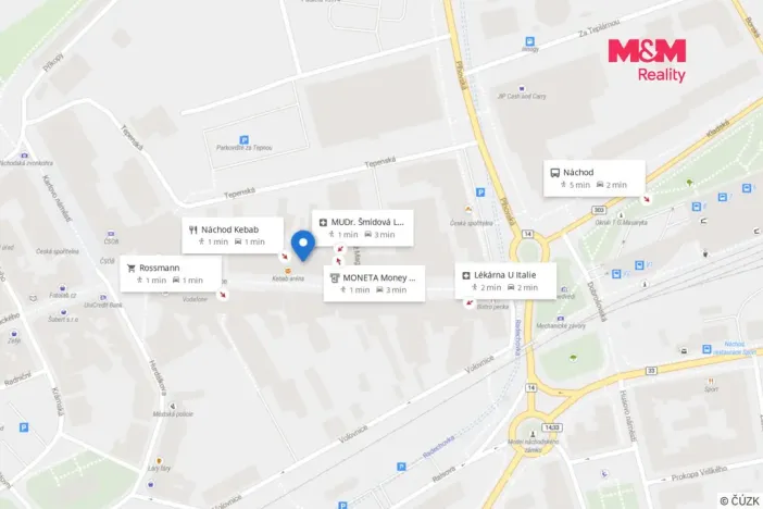 Pronájem bytu 2+1, Náchod, Kamenice, 61 m2