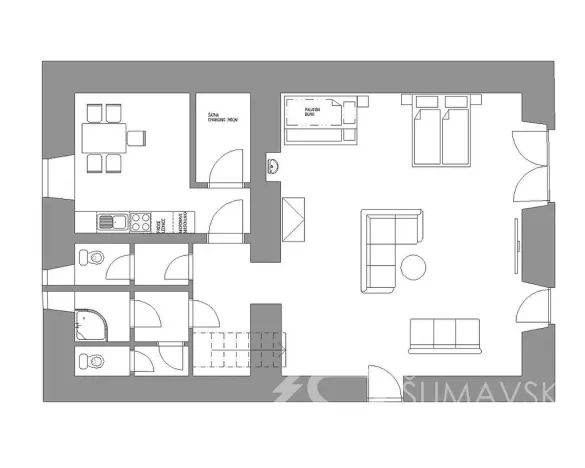 Prodej obchodního prostoru, Kašperské Hory, Náměstí, 161 m2