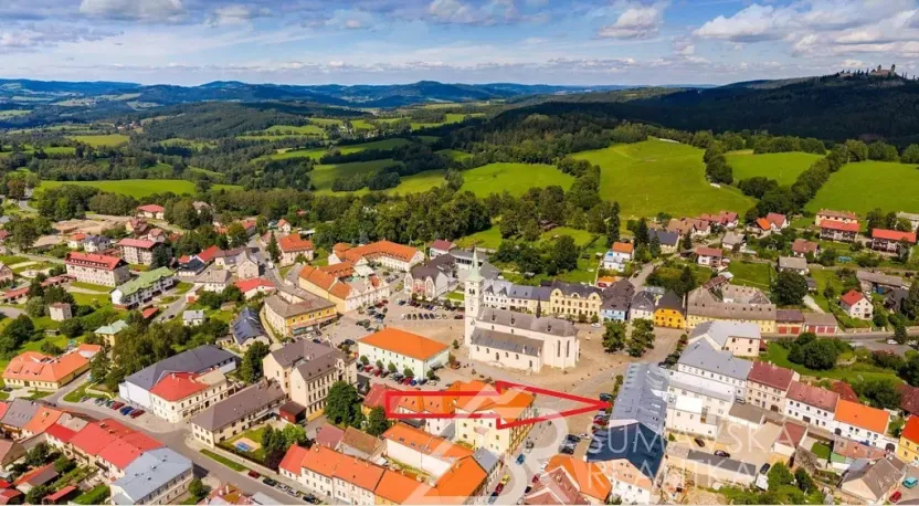 Prodej obchodního prostoru, Kašperské Hory, Náměstí, 161 m2