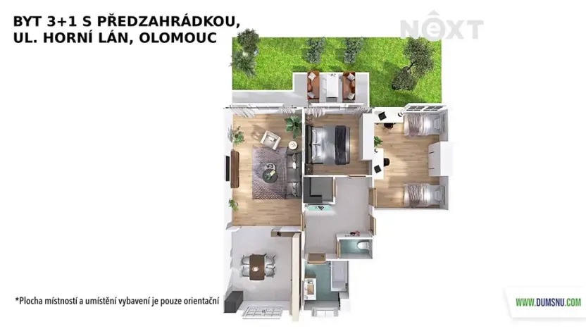 Prodej bytu 3+1, Olomouc, Horní lán, 97 m2