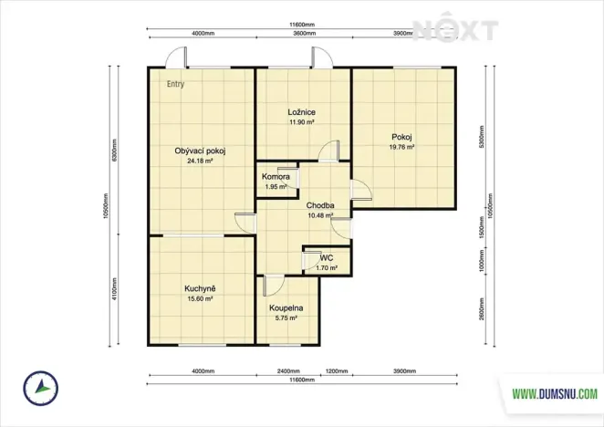 Prodej bytu 3+1, Olomouc, Horní lán, 97 m2