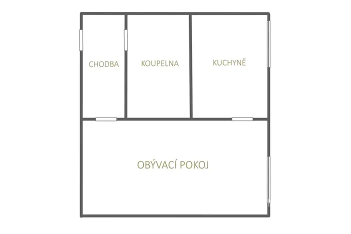 Prodej bytu 1+1, Most, U Stadionu, 26 m2