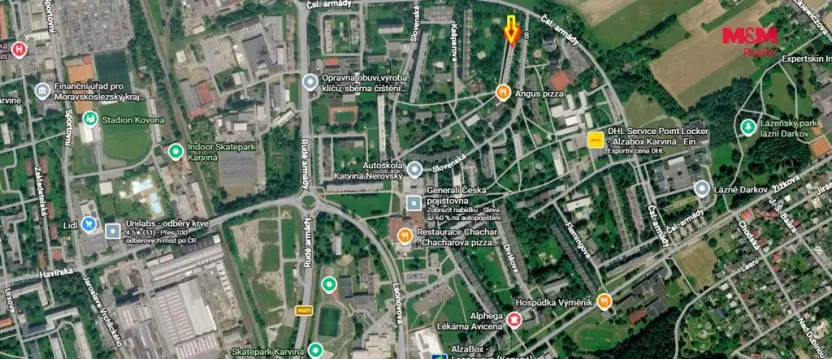 Pronájem bytu 2+1, Karviná - Hranice, Slovenská, 53 m2